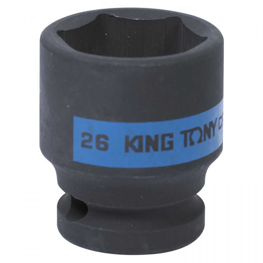 Головка торцевая ударная шестигранная 1/2", 26 мм KING TONY 453526M Торцевые головки ударные фото, изображение